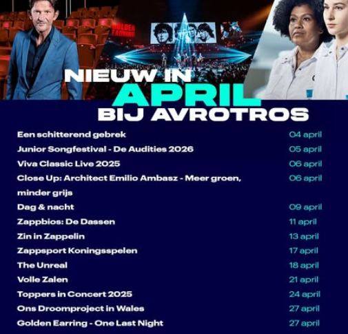 Golden Earring One Last Night TV broadcast April 27 2026